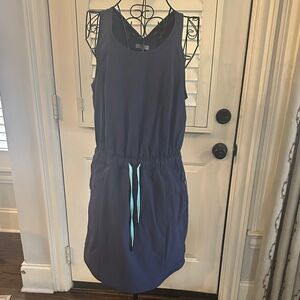 Stylish Navy Sleeveless coverup/ athletic dress